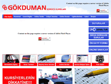 Tablet Screenshot of gokdumansurucukurslari.com